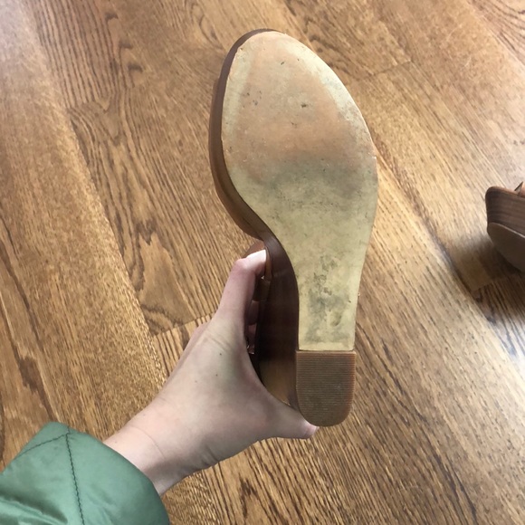 Michael Kors Brown Leather Wedges - Picture 7 of 7